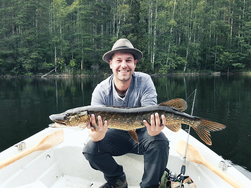 Pike fishing on Keskinen.